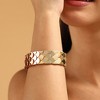 SOHI Women's California Gold The Python Cuff Bracelet - 3 of 4