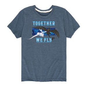 Boys' - How to Train Your Dragon - Together We Fly Short Sleeve Graphic T-Shirt - 1 of 4