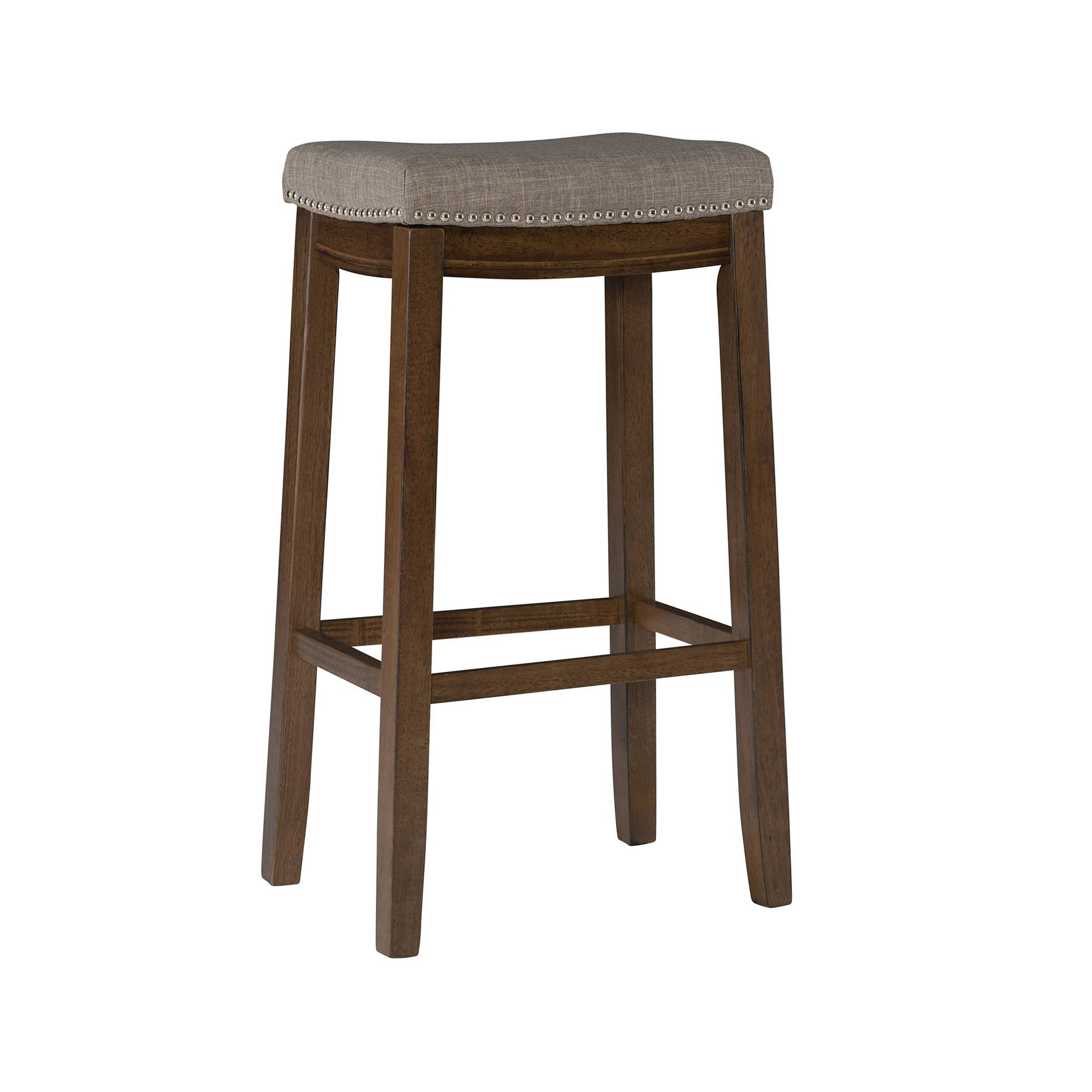 Claridge Rustic Backless Barstool - Linon