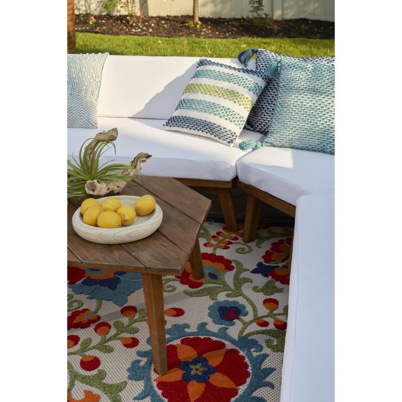 Nourison Aloha Floral Textured Outdoor Area Rug, 4 of 18
