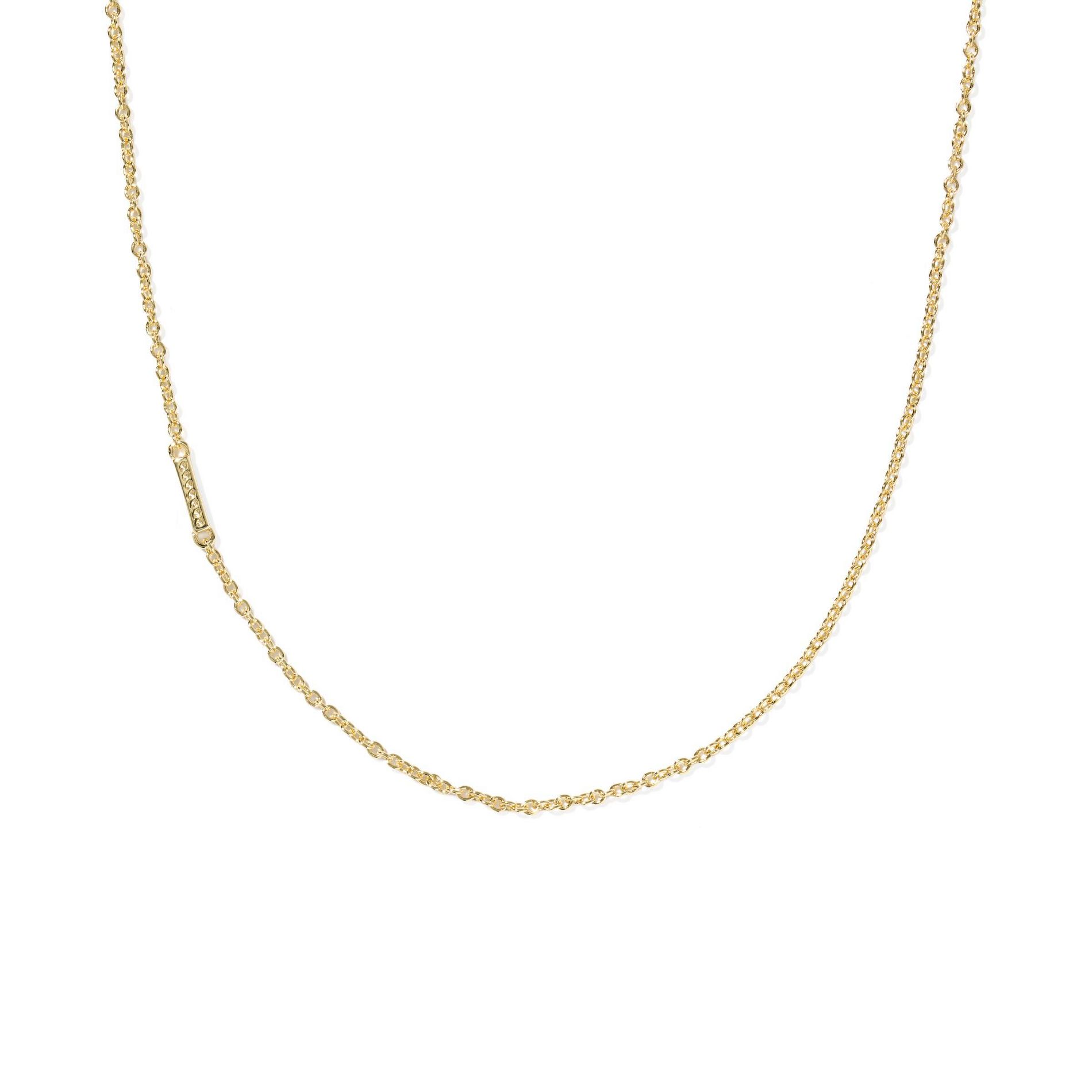 Kendra Scott 14K Gold Over Brass Mini "I" Initial Pendant Necklace - Gold
