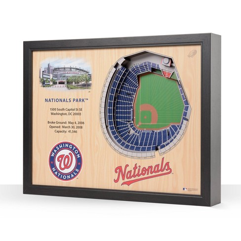 Mlb Washington Nationals 25-layer Stadiumviews 3d Wall Art : Target