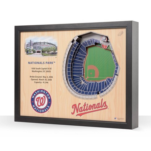 Mlb Washington Nationals 3d Logo Series Wall Art - 12x12 : Target