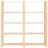 vidaXL 5-Tier Solid Pinewood Storage Racks Two-Piece Set – Ideal for Household and Commercial Storage – Total Weight Capacity of 1102.3 lb - 4 of 4