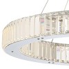 Possini Euro Design Vesta Chrome Pendant Chandelier 35 1/2" Wide Modern LED Ring Crystal Glass Fixture for Dining Room Foyer Kitchen Island Entryway - 3 of 4