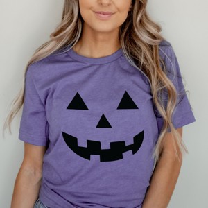 Simply Sage Market Pumpkin Face Short Sleeve Tee - 1 of 4