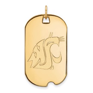 Black Bow Jewelry 14k Yellow Gold Washington State Cougars NCAA Large Pendant - 1 of 3