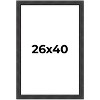 PosterPalooza | Traditional Black Picture Frame - UV Acrylic, Foam Board Backing, Hanging Hardware - 2 of 4