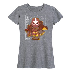 Women's - Avatar: The Last Airbender - Avatar State Aang Short Sleeve Graphic T-Shirt - 1 of 4