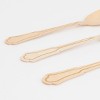 Meri Meri Elegant Gold Foil Detail Wooden Cutlery Set (Pack of 24) - 4 of 4