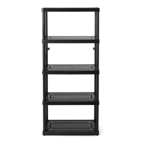 Gracious Living 5 Shelf Fixed Height Ventilated Medium Duty Storage ...