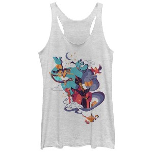 Women's Aladdin Cartoon Poster Racerback Tank Top - 1 of 3