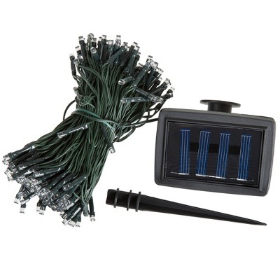Nature Spring Solar Powered 200-Bulb 72' Outdoor LED String Lights