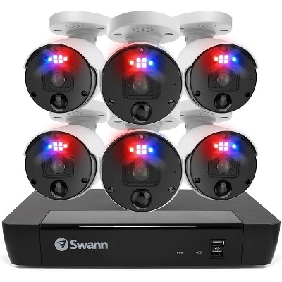 NVR8-8580 / 2TB / 6x NHD-1200BE 12MP Bullet SwannForce IP Digital Still Cameras