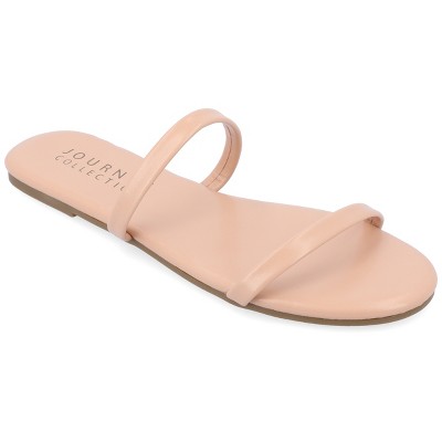Journee Collection Womens Adyrae Slide Flat Sandals
