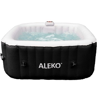 ALEKO Outdoor Portable Inflatable Hot Tub Spa 100 Jets with Cover