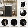 ALEXOUN 20 Inch Small Bathroom Vanity with Ceramic Sink,Storage Cabinet with Basin for Bathroom,Narrow Small Cabinet with Adjustable Shelf - 4 of 4