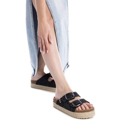 Refresh Women's Footbed Jute Wrapped Platform Sandals 172720 - image 3