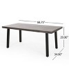 NicBex Dining Table Kitchen Table Modern Rectangular Dining Table  for Dining Room, Restaurant - 3 of 4