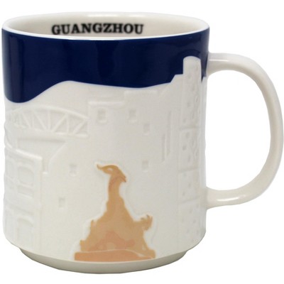 Starbucks Collector Relief Series Guangzhou Ceramic Mug, 16 Oz