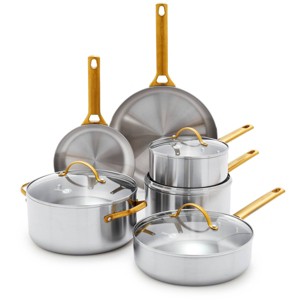 GreenPan 10pc Reserve Stainless Steel Cookware Set - 1 of 4