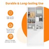 MAYEERTY Tall Storage Cabinet Adjustable Shelves Flip-Out Basket MDF Aluminum Handles - 4 of 4
