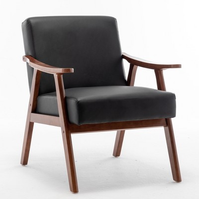 NicBex Microfiber Accent Chair,Upholstered Living Room Chairs with Mid-Height Backrest,Mid-Century Armchair,Accent Chairs for Living Room