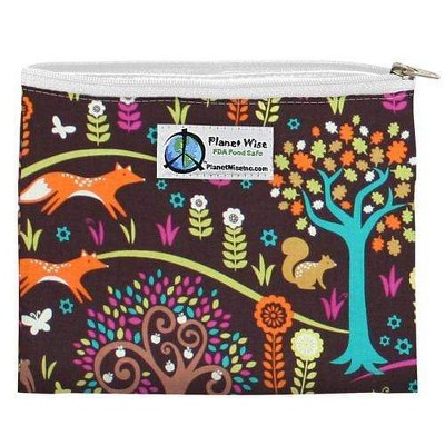 Planet Wise Reusable Zipper Sandwich Bag - Jewel Woods, Multicolored