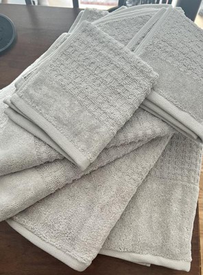 Linen Waffle Towel in Taupe, Waffle Bath Towel Set: Hand, Body