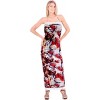 LA LEELA Women's Beachwear Summer Beach Wrap Bikini Wraps Sarong Swimwear Swim Cover Up Skirt Swimsuit Pareo Coverups for Women One Size Red,Abstract - 2 of 4