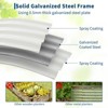 2 Pack 6x3x1Ft Galvanized Raised Garden Bed, Outdoor Oval Metal Planter Box with Open Base, Garden Bed Planter for Vegetables Flower Fruits - 4 of 4