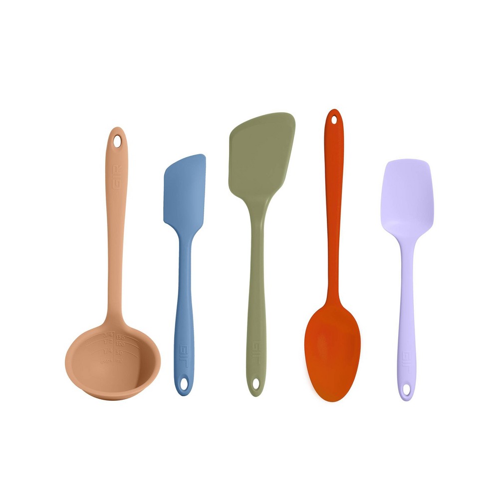 Photos - Other Accessories GIR: Get It Right 5pc Silicone Ultimate Kitchen Tool Set Mediterranean