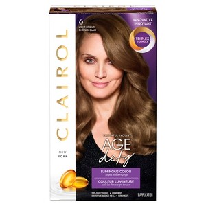 Clairol Age Defy Permanent Hair Color - 6 Light Brown - 1 kit