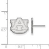 Black Bow Jewelry 10k White Gold Auburn Tigers NCAA Post Earrings - 2 of 3