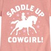 Girls' - Instant Message - Saddle Up Cowgirl Fitted Short Sleeve Graphic T-Shirt - 2 of 4