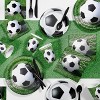 24ct Soccer Paper Plates White - 2 of 3