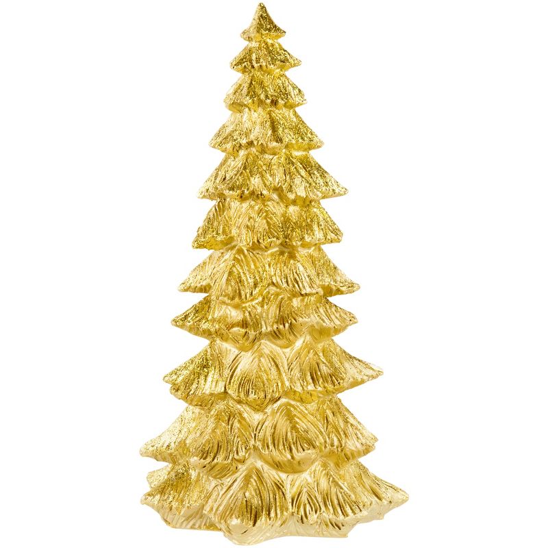 Northlight 9.5" Metallic Gold Woodland Christmas Tree Decoration, 1 of 6