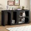 Customizable Modular Console for Entryway, Study, and Living Room with Rectangular and Curved Design - 2 of 4