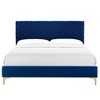 Modway Leah Chevron Tufted Performance Velvet Twin Platform Bed - 3 of 4