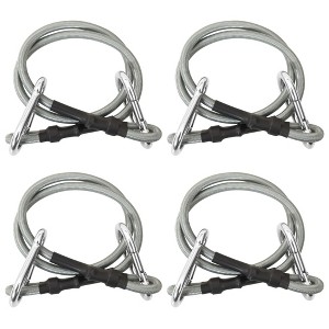 vidaXL Ropes with Carabiner 4 pcs Rubber - 1 of 4