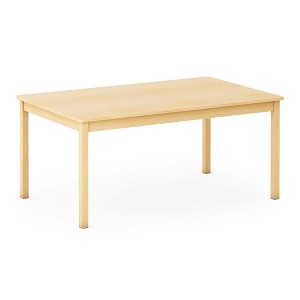 Guidecraft EdQ Toddler Table - Natural: Rectangle Wooden Activity Table for Kids, 30"x48" | Toddler Desk for Playroom, Preschool & Daycare - 1 of 4