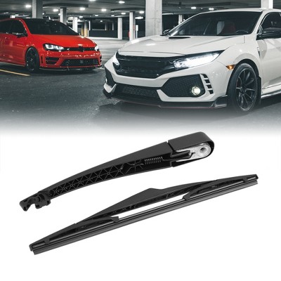 X AUTOHAUX Plastic Rubber for Hyundai I30 07-12 Windshield Wipers 12" Black