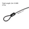 Unique Bargains Security Steel Cable Coated Luggage Lock Wire Rope w Double Loop - 2 of 4