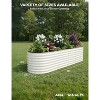 2 Pack 4x2x2FT Galvanized Steel Raised Garden Beds, Outdoor Deep Planter Box, Rust-Resistant, Tool-Free Assembly, Green - 2 of 4