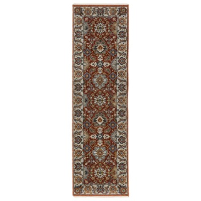 Oriental Weavers Aberdeen 562R1 Red/ Ivory Indoor Area Rug - 2'3" x 7'6"