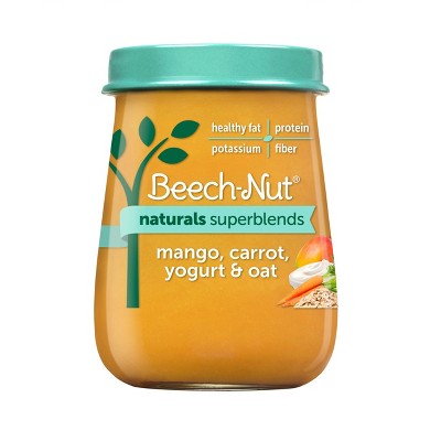 Beech-Nut Naturals Superblends Mango Carrot Yogurt Oat Baby Meals - 4oz