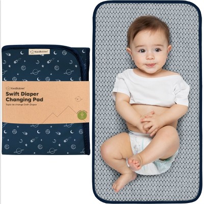 KeaBabies Swift Diaper Changing Pad, Portable Waterproof Diaper Changing Pad for Baby, Travel Changing Pad for Diaper Bag