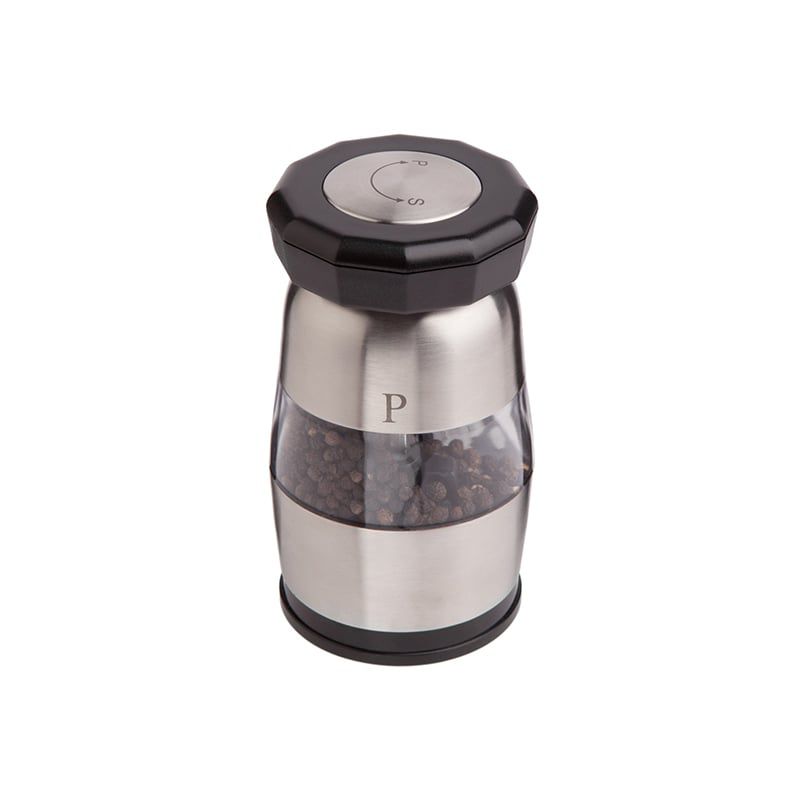 Ozeri Dual Salt and Pepper Mill and Grinder, Duo Ultra, Stainless Steel, 1 of 10