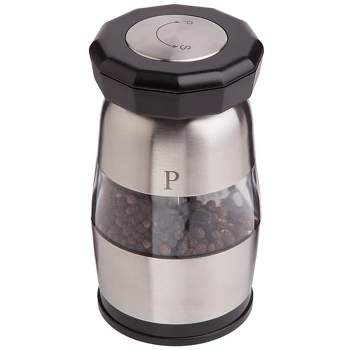 Ozeri Dual Salt and Pepper Mill and Grinder, Duo Ultra, Stainless Steel
