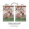 Fall Bicycle Garden Suede Flag - 3 of 4